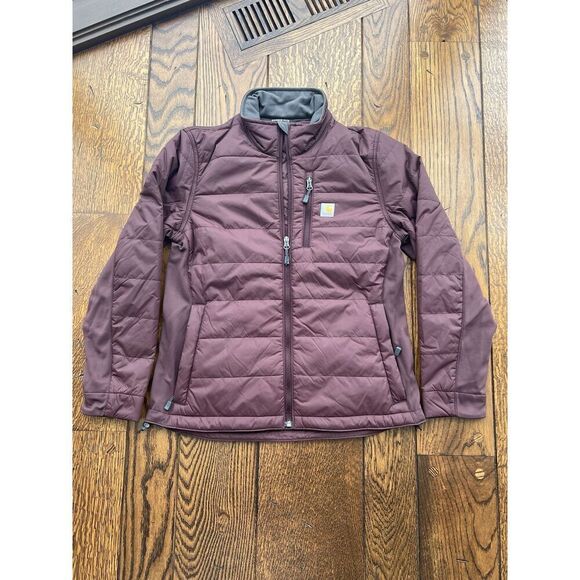 Carhartt Women’s Gilliam Rain Defender Jacket BlackBerry Small NWOT - Picture 1 of 5